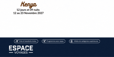 Kenya en 12 jours et 09 nuits - Février 2027